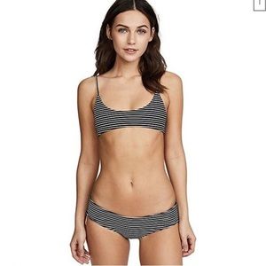 Mikoh 2 pc classic stripe bikini M classic bottom
